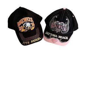 Daytona Beach Bike Week His and Her Baseball Hats 2018 NWOT